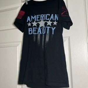 Grunt Style Women’s Black T Shirt (American Beauty)